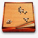 卡通棋盘围棋图标png_新图网 https://ixintu.com 卡通 围棋 图标 棋盘