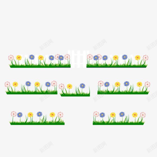 绿色小草绿化小花png免抠素材_新图网 https://ixintu.com 小花 小草 绿化 绿色