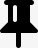 图钉黑色的wpzoomdevelopericons图标png_新图网 https://ixintu.com Pushpin black 图钉 黑色的