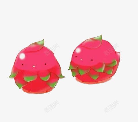 可爱火龙果png免抠素材_新图网 https://ixintu.com 手绘 水果 火龙果