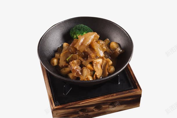 蒜仔松茸牛筋煲png免抠素材_新图网 https://ixintu.com 松茸 牛筋煲 瓦煲 美食 蒜仔