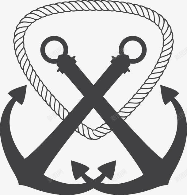 复古船锚图标png_新图网 https://ixintu.com 复古 船锚 设计