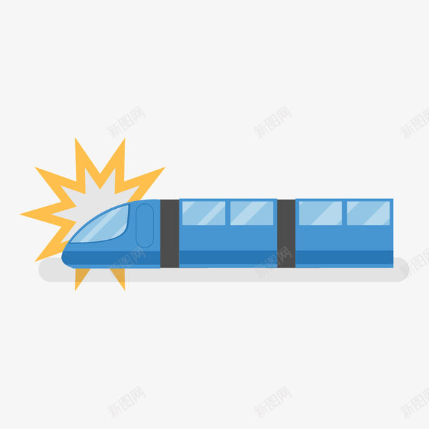 高铁psd免抠素材_新图网 https://ixintu.com 穿行 素材 飞速 高铁