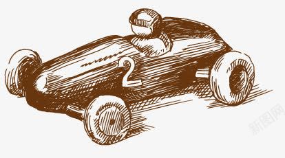 车车png免抠素材_新图网 https://ixintu.com 手绘 汽车 铅笔画
