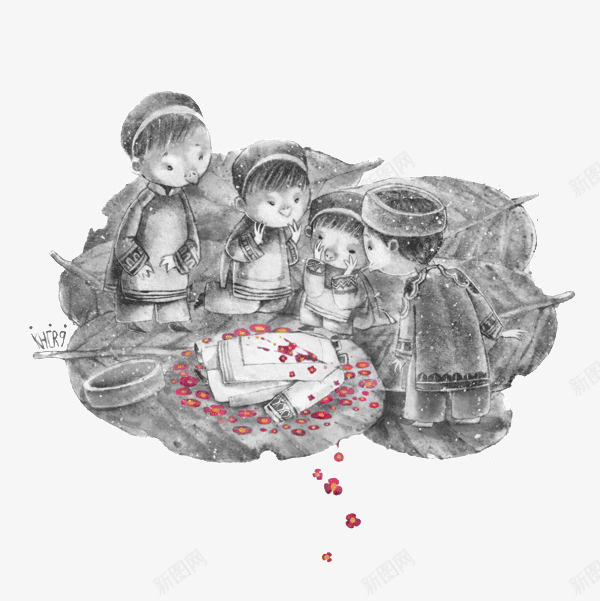 创意孩子水墨风插画png免抠素材_新图网 https://ixintu.com 创意 孩子 插画 水墨 水墨风 艺术
