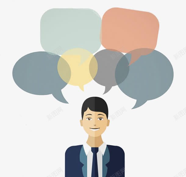 人物对话框矢量图ai免抠素材_新图网 https://ixintu.com 卡通 商务人士 对话框 矢量图