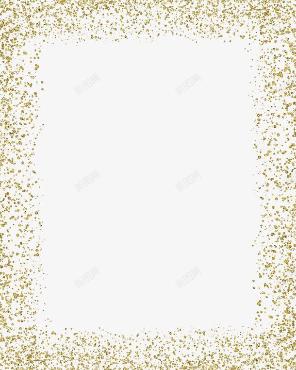 黄金色边框png免抠素材_新图网 https://ixintu.com 边框 金片边框 黄金色边框