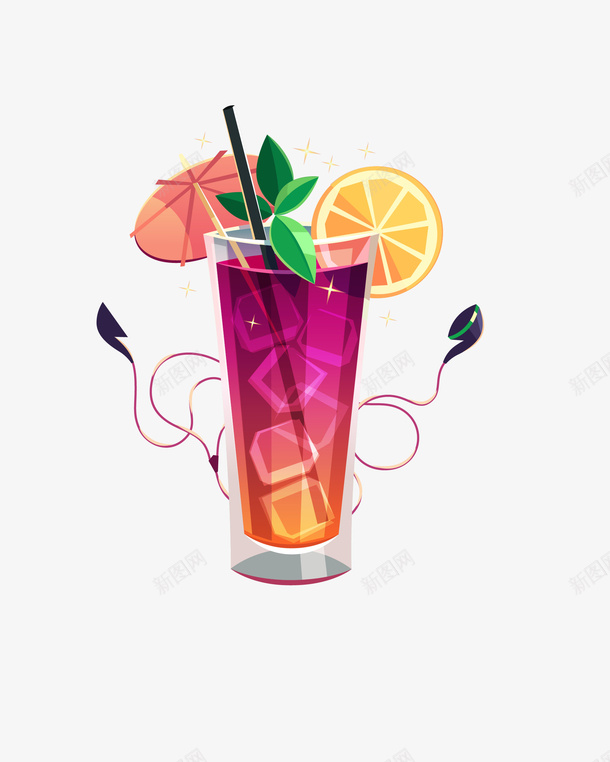 彩色创意夏日冰饮矢量图eps免抠素材_新图网 https://ixintu.com 创意 夏日冰饮 彩色冰饮 矢量冰饮 矢量图
