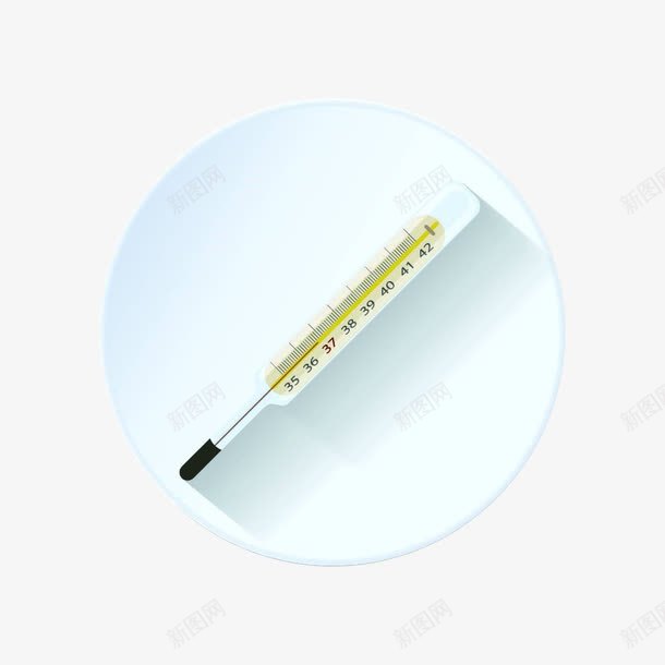 白色温度计png免抠素材_新图网 https://ixintu.com 刻度 水温 水温计 测试 温度计 白色 盘子
