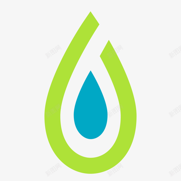 绿色水滴世界水日png免抠素材_新图网 https://ixintu.com 世界水日 卡通水滴 绿色水滴 背景装饰 节水