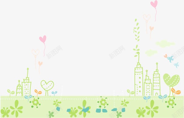 清新草地矢量图ai免抠素材_新图网 https://ixintu.com 卡通 清新 清新草地 草 草地 矢量图
