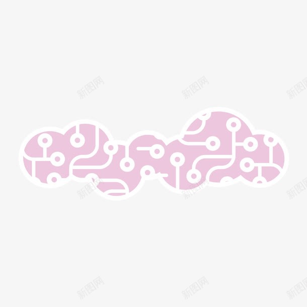 红色电回路png免抠素材_新图网 https://ixintu.com 数据 电路板 红色
