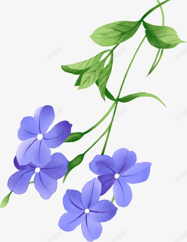 手绘紫色花卉海报png免抠素材_新图网 https://ixintu.com 海报 紫色 花卉