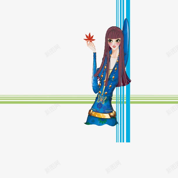 手绘时尚女性png免抠素材_新图网 https://ixintu.com 卡通 女孩 时尚 时尚人物 矢量人物 矢量人物插画 购物