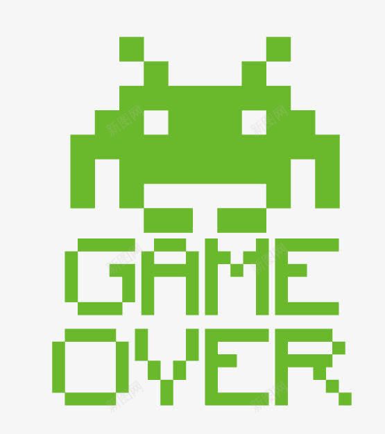 gameover游戏结束png免抠素材_新图网 https://ixintu.com game over 字体排版 游戏 结束