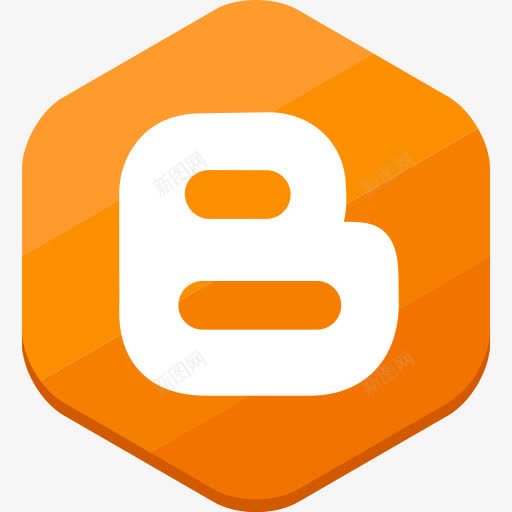 博客社会网络社交网络六角形图标png_新图网 https://ixintu.com Blogger network social 博客 社会网络