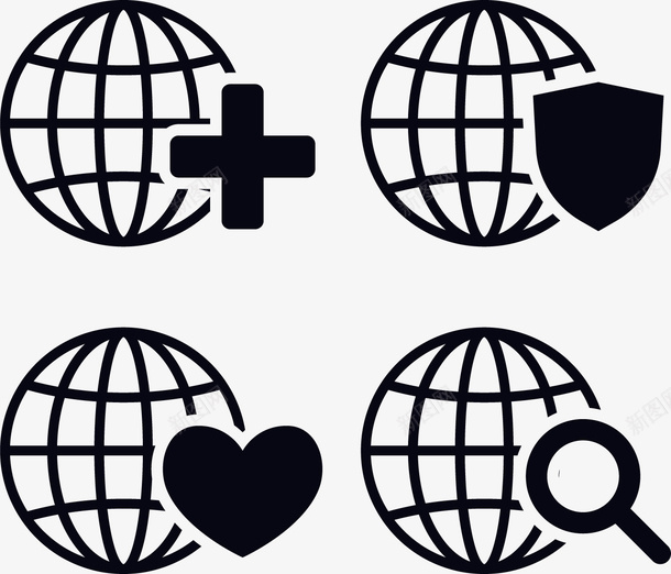 地球手绘矢量图图标eps_新图网 https://ixintu.com 卡通地球 地球 地球简笔 地球简笔画 手绘 手绘地球 矢量图