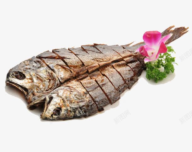 切块了的烤鱼png免抠素材_新图网 https://ixintu.com 烤鱼 美食 黄鱼
