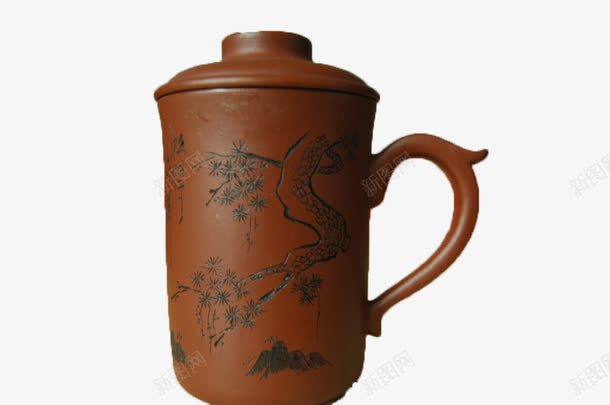 紫砂杯png免抠素材_新图网 https://ixintu.com 杯子 棕色 紫砂杯 茶杯