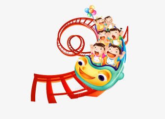 卡通儿童过山车png免抠素材_新图网 https://ixintu.com 儿童 卡通 素材 过山车