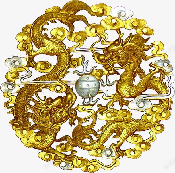 民间艺术金色舞龙png免抠素材_新图网 https://ixintu.com 民间艺术 舞龙 金色