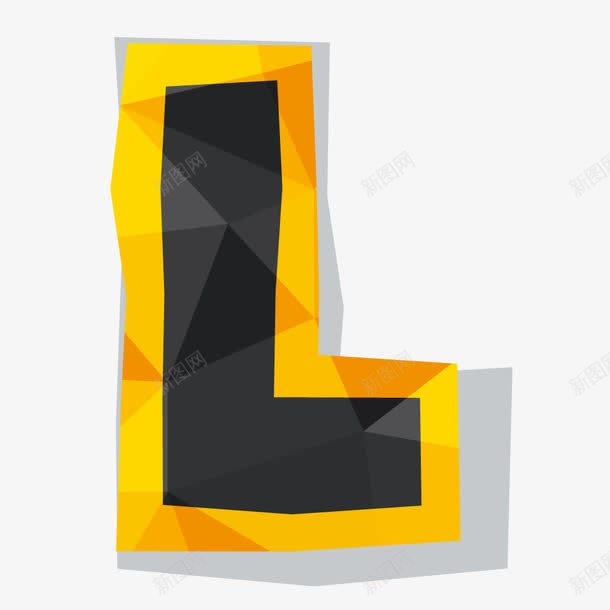 褶皱晶格立体英文字母Lpng免抠素材_新图网 https://ixintu.com 字体设计 字母L 字母创意 彩色字母L 晶格立体字母L 立体字母L 褶皱效果