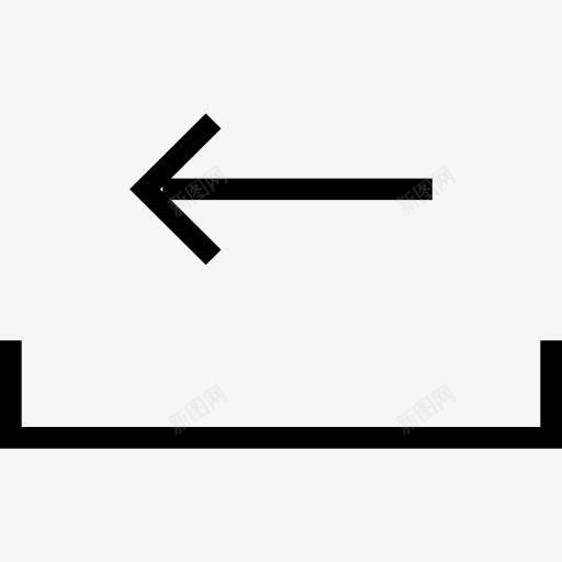 左箭头托盘上的符号图标png_新图网 https://ixintu.com 左 左箭头 托盘 接口 电子邮件 界面 符号 箭头