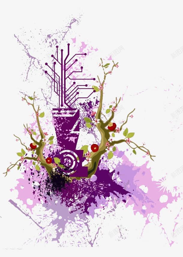 创意喷墨psd免抠素材_新图网 https://ixintu.com 免费创意图片素材 创意 喷墨 简单