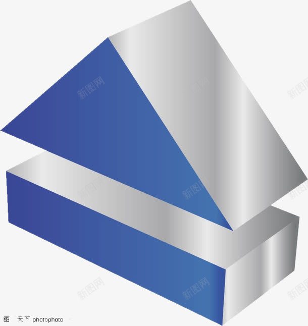 蓝色不规则立体图形png免抠素材_新图网 https://ixintu.com 不规则立体 图形立体 立体图形 蓝色不规则