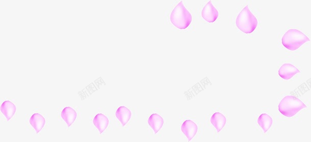 手绘紫色卡通花瓣png免抠素材_新图网 https://ixintu.com 卡通 紫色 花瓣
