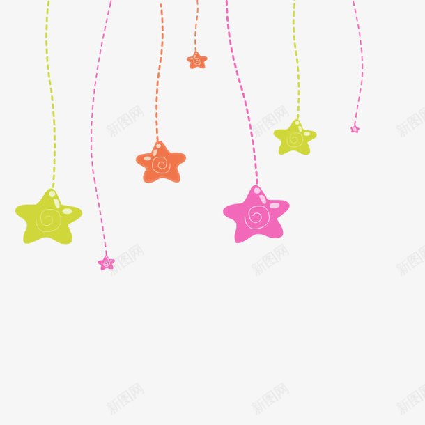 彩色的星星卡通手绘png免抠素材_新图网 https://ixintu.com 卡通 卡通彩色 卡通星星 星星 星星卡通