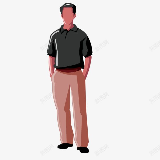 卡通男士公务员png免抠素材_新图网 https://ixintu.com 公务员 卡通 男士