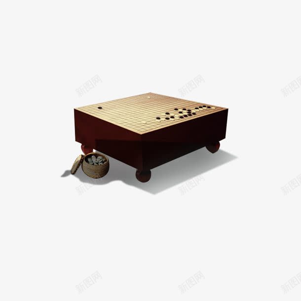 围棋png免抠素材_新图网 https://ixintu.com 中国风 古代 围棋