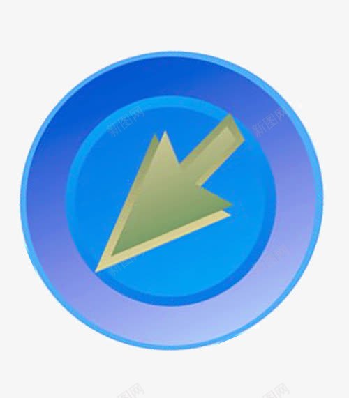 箭头返回键图标png_新图网 https://ixintu.com 按键 箭头 蓝色 返回 返回键