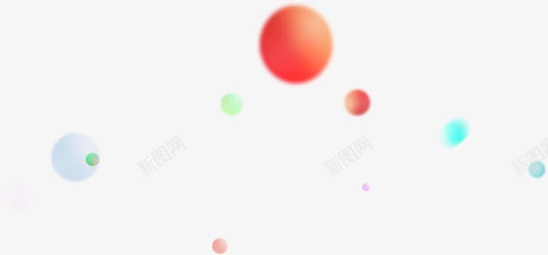 红色简约圆圈气泡漂浮png免抠素材_新图网 https://ixintu.com 免抠PNG 圆圈 气泡 漂浮素材 简约 红色