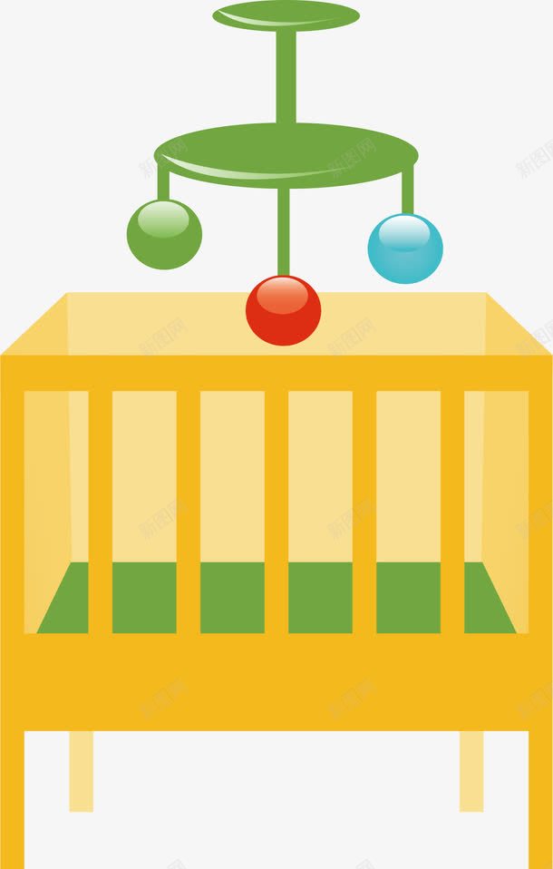 婴儿床png免抠素材_新图网 https://ixintu.com png 婴儿床 床 木质