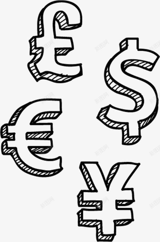 各类金融符号png免抠素材_新图网 https://ixintu.com 金融符号 金融素材 金钱符号