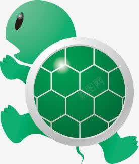 卡通绿色乌龟png免抠素材_新图网 https://ixintu.com 乌龟 卡通 绿色