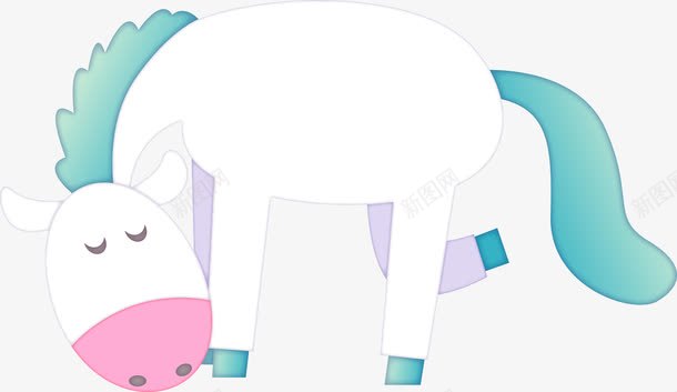 可爱小马插图png免抠素材_新图网 https://ixintu.com 可爱小马插图 可爱小马插图矢量图 可爱小马矢量图 矢量可爱小马插图