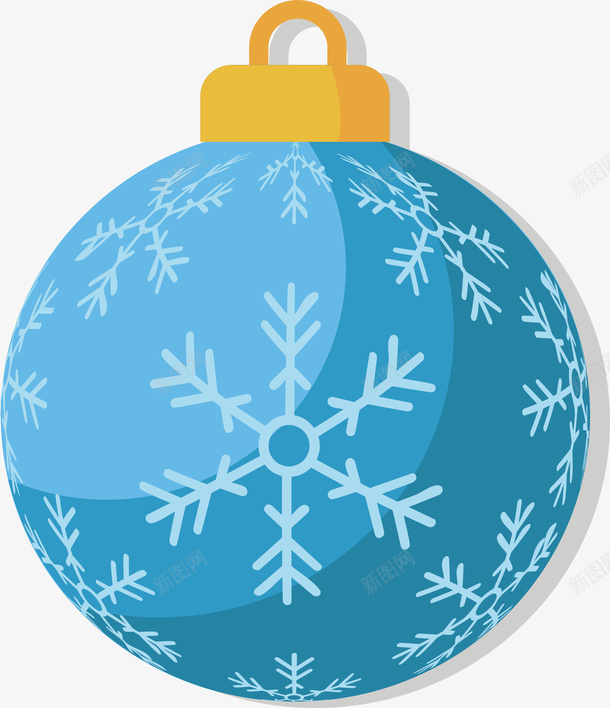 蓝色雪花圣诞球矢量图ai免抠素材_新图网 https://ixintu.com 圣诞快乐 圣诞球 圣诞节 矢量png 雪花 雪花花纹 矢量图