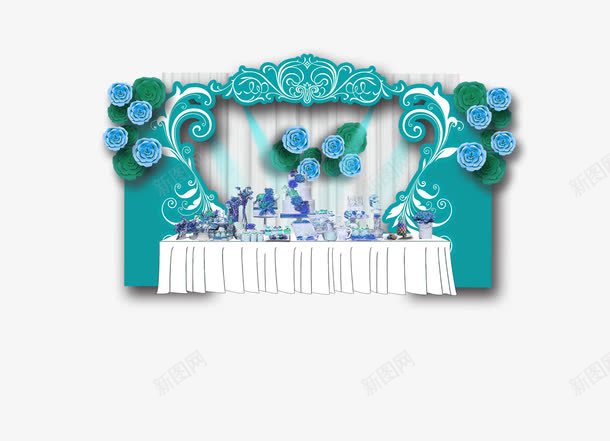 婚礼茶歇区签到区png免抠素材_新图网 https://ixintu.com 婚礼签到区 宫廷婚礼 欧式婚礼签到区