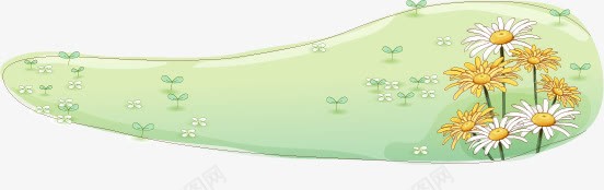 卡通草地和小花矢量图ai免抠素材_新图网 https://ixintu.com 卡通 卡通素材 卡通草地和小花 小花 草地 矢量图