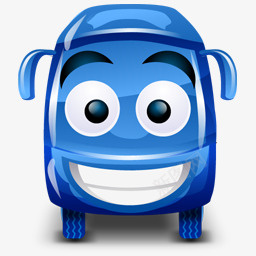 公共汽车蓝色的车happybusicons图标png_新图网 https://ixintu.com blue bus car 公共汽车 蓝色的 车