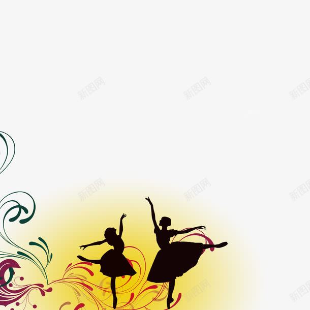尽情舞动png免抠素材_新图网 https://ixintu.com 尽情舞动 舞 花纹 跳舞