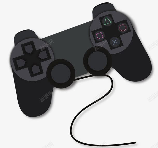 一个黑色游戏机png免抠素材_新图网 https://ixintu.com 一个游戏机 打游戏 游戏机 游戏机PNG 矢量游戏机 黑色游戏机
