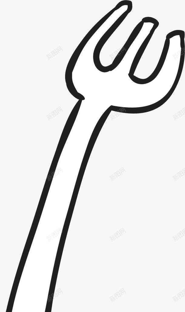 手绘叉子图标png_新图网 https://ixintu.com png 叉子 手绘 手绘画