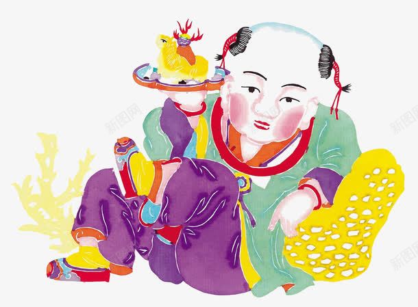 传统的剪纸图案png免抠素材_新图网 https://ixintu.com 中国风 传统的剪纸图案 民间工艺