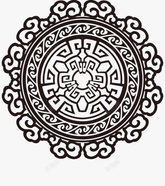 花纹png免抠素材_新图网 https://ixintu.com 中国风花纹底纹图案素材 手绘图形装饰图纹