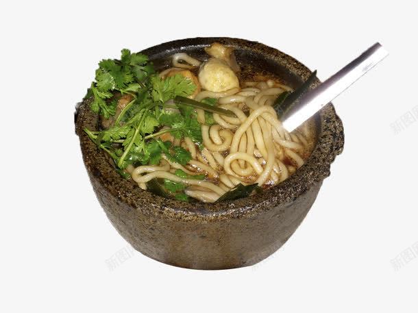 鱼丸生菜土豆粉png免抠素材_新图网 https://ixintu.com 产品实物 土豆粉 砂锅 鱼丸