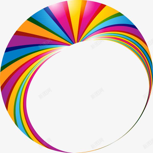 彩色花纹抽象形状png免抠素材_新图网 https://ixintu.com 图片 彩色圆弧 彩色形状 立体图案 花色
